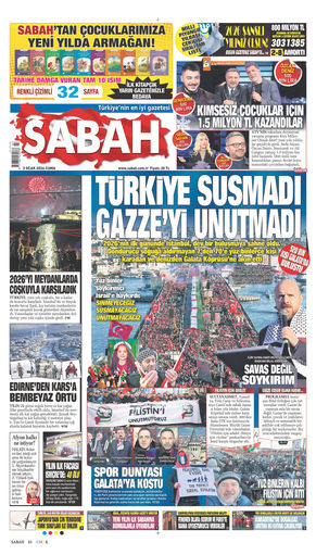 2 Ocak 2026 Tarihli Sabah EGazete