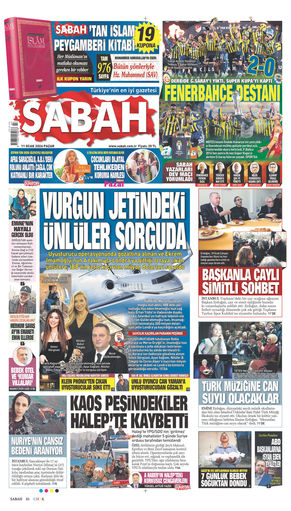 11 Ocak 2026 Tarihli Sabah EGazete