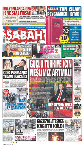 12 Ocak 2026 Tarihli Sabah EGazete