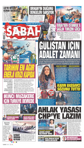 15 Nisan 2026 Tarihli Sabah EGazete