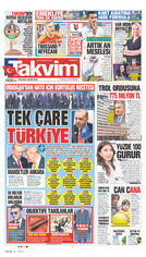 Takvim Gazetesi Manşeti