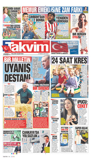 Takvim Gazetesi Manşeti