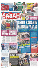 Sabah Gazetesi Manşeti