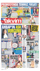 Takvim Gazetesi Manşeti