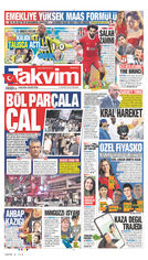 Takvim Gazetesi Manşeti