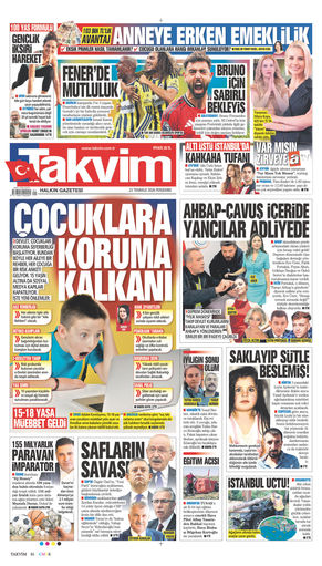 Takvim Gazetesi Manşeti