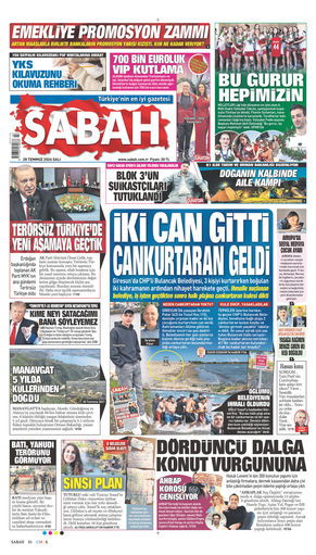 28 Temmuz 2026 Tarihli Sabah EGazete