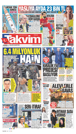 Takvim Gazetesi Manşeti