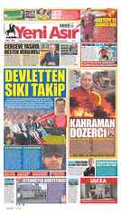 Yeni Asır Gazetesi Manşeti