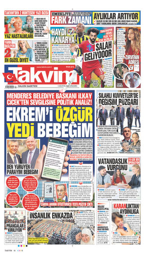 Takvim Gazetesi Manşeti