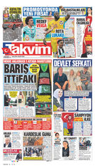 Takvim Gazetesi Manşeti