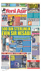 Yeni Asır Gazetesi Manşeti