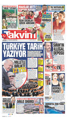 Takvim Gazetesi Manşeti