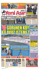Yeni Asır Gazetesi Manşeti