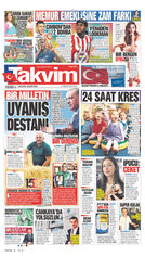 Takvim Gazetesi Manşeti