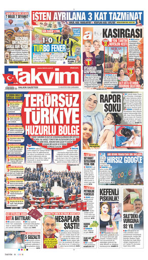 Takvim Gazetesi Manşeti