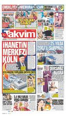Takvim Gazetesi Manşeti