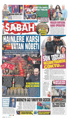 Sabah Gazetesi Manşeti