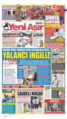 Yeni Asır Gazetesi Manşeti