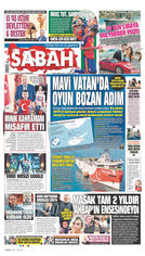 Sabah Gazetesi Manşeti
