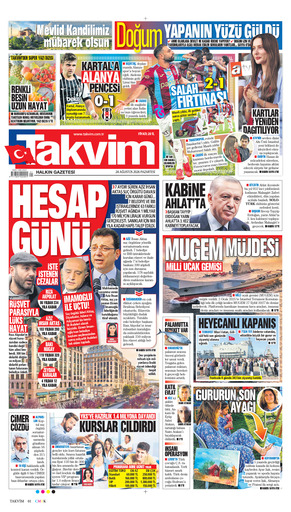 Takvim Gazetesi Manşeti
