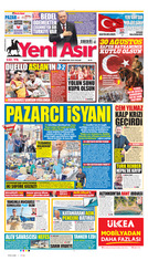 Yeni Asır Gazetesi Manşeti