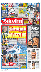Takvim Gazetesi Manşeti