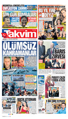 Takvim Gazetesi Manşeti