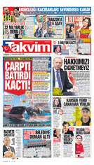 Takvim Gazetesi Manşeti