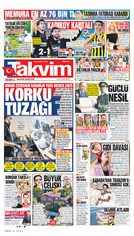 Takvim Gazetesi Manşeti