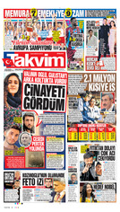 Takvim Gazetesi Manşeti