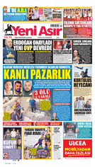 Yeni Asır Gazetesi Manşeti