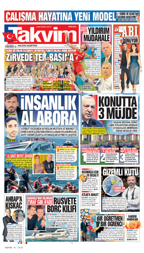 Takvim Gazetesi Manşeti