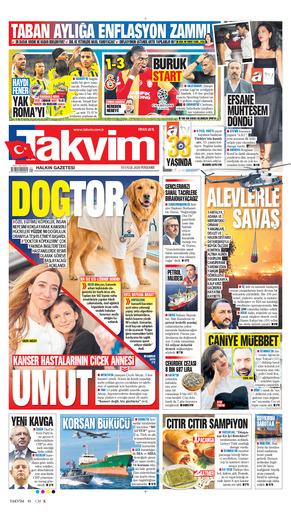 Takvim Gazetesi Manşeti