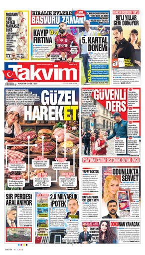 Takvim Gazetesi Manşeti