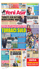 Yeni Asır Gazetesi Manşeti