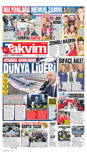 Takvim Gazetesi Manşeti