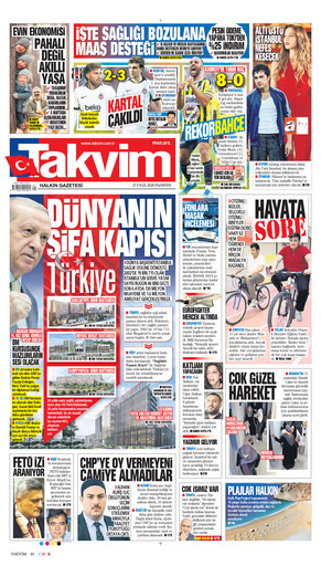 Takvim Gazetesi Manşeti