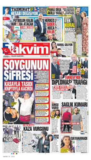 Takvim Gazetesi Manşeti
