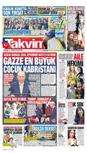 Takvim Gazetesi Manşeti