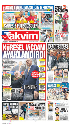 Takvim Gazetesi Manşeti