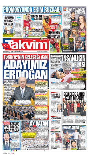 Takvim Gazetesi Manşeti
