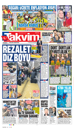 Takvim Gazetesi Manşeti