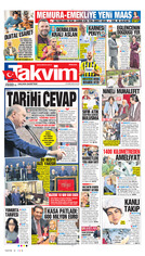 Takvim Gazetesi Manşeti