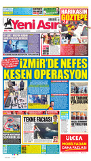 Yeni Asır Gazetesi Manşeti