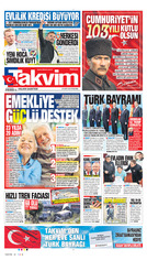 Takvim Gazetesi Manşeti