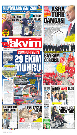 Takvim Gazetesi Manşeti