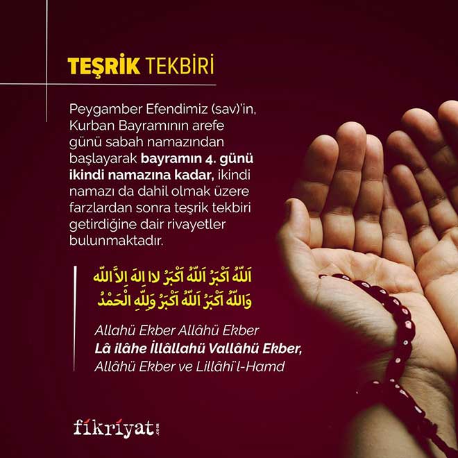Kurban Bayrami Tesrik Tekbirleri Ne Zaman Baslar Kimler Tesrik Tekbiri Getirebilir Galeri Fikriyat Gazetesi