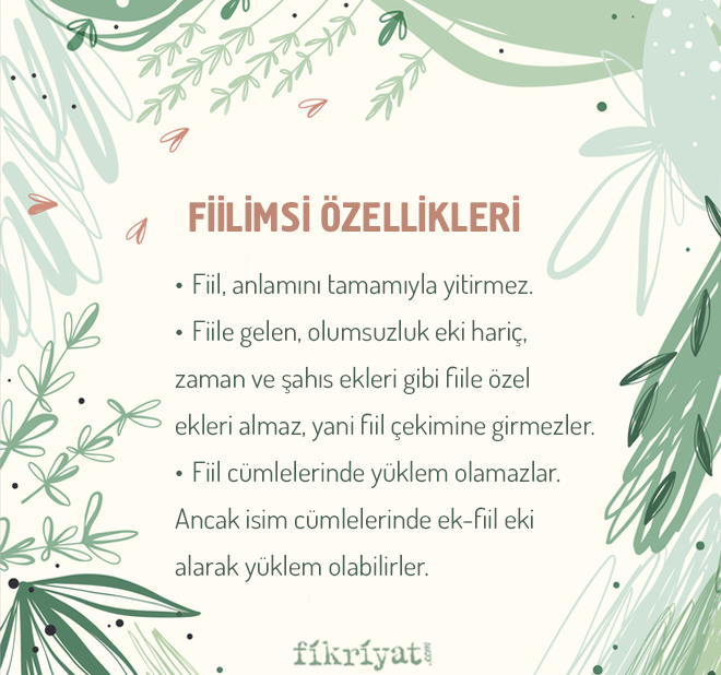 Fiilimsi Nedir, özellikleri Nelerdir? İsim Fiil, Sıfat Fiil, Zarf Fiil ...