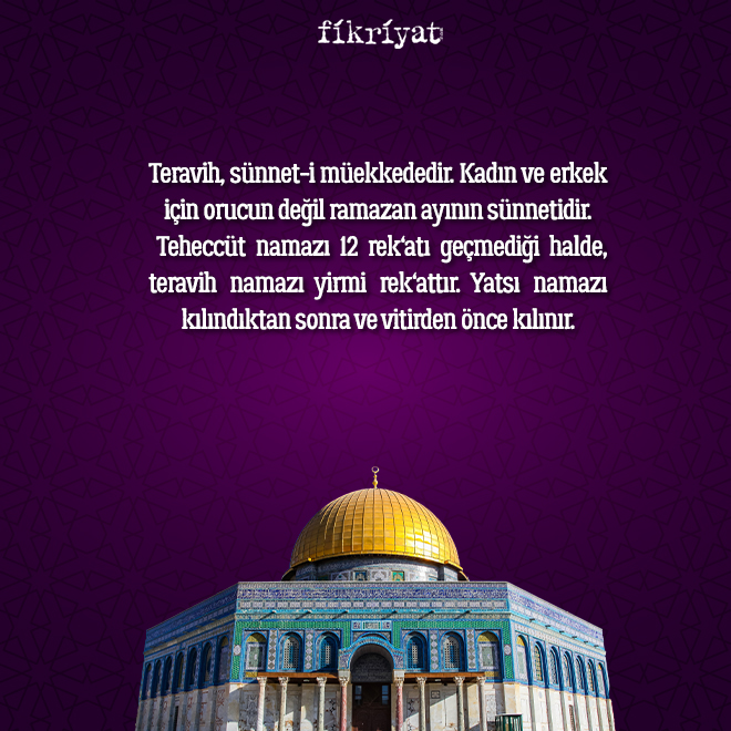 Teravi Ritual Teravih namazı nedir, nasıl kılınır? - Galeri - Fikriyat Gazetesi